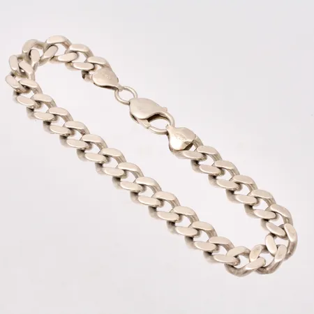 Armband 21,5cm, Pansar, bredd 8,8mm, trasig, silver 925/1000, 29,57g.