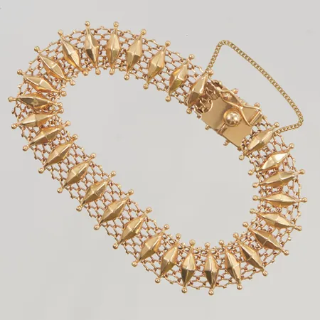 Armband 19cm bredd 12mm 18K 16,9g.