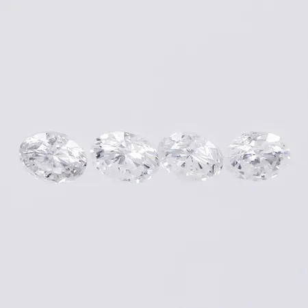 Lösa diamanter ca 4 x 0,06ct W-Cr/Si-P Vikt: 0 g