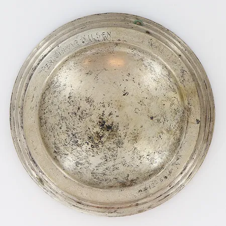 Askfat Ø10,7mm fylld botten bruttovikt 164,7g, gravyr, silver 830/1000.