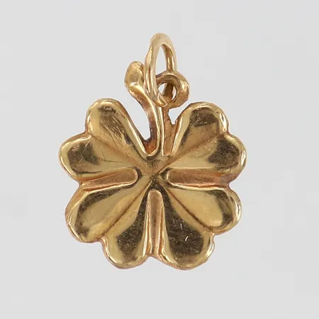 Hänge fyrklöver ca 16,5x12mm inkl ögla 18K Vikt: 0,7 g