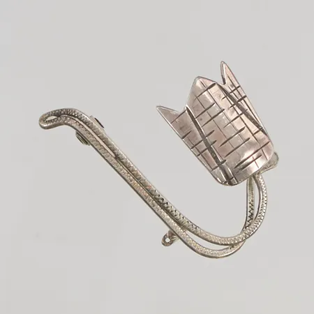 Brosch "blomma" 42mm 830/1000 Silver 5,4g.