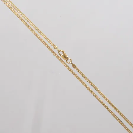 Kedja längd 40,5cm, bredd 2mm, 18K Vikt: 3,5 g