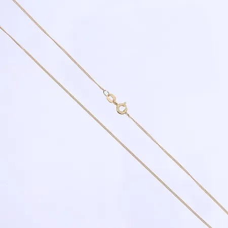 Halskedja Pansar längd 43cm bredd 1mm 18K Vikt: 1,7 g