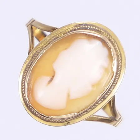 Ring Kamé stl: 17¼ bredd 2-16mm skev skena 18K Vikt: 2 g