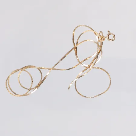 Halskedja Venezia, längd 44cm, bredd 1mm, defekt, 18K Vikt: 2,9 g