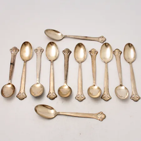 Skedar 12st, 10cm, 830/1000, 102,27g.