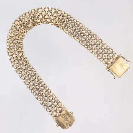 Armband X-Länk, längd 21cm, bredd 14mm, 18K Vikt: 26,2 g