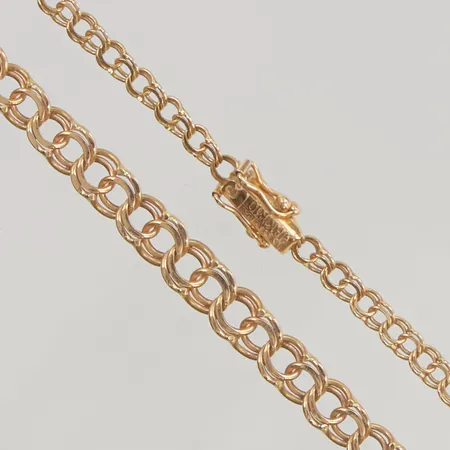 Collier doserad Bismarck 43,5cm bredd:3-5mm 18K, 12,8g.