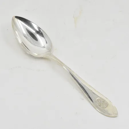 Sked med skytteemblem MGAB, längd 18cm, Y8/1949, silver Vikt: 37,5 g