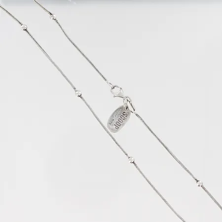Collier Scoop längd 43,5cm bredd 1-3mm, silver 925/1000 Vikt: 6,4 g