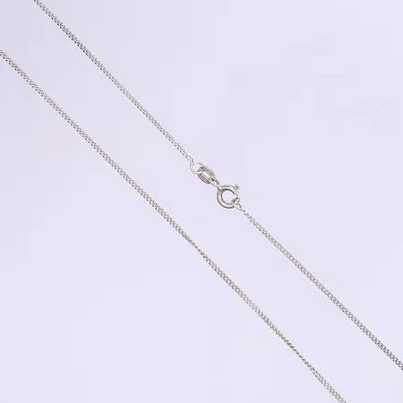 Halskedja pansar 42cm bredd 1mm silver 925/1000 Vikt: 1,8 g