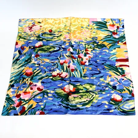 Scarf Frey Wille, Hommage à Claude Monet, ca53x53cm, mycket bra begagnat skick, inga tillbehör