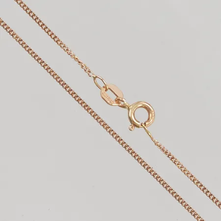 Kedja pansar 36cm bredd 1mm 18K 1,9g.
