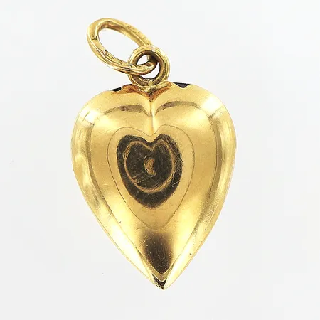 Hänge hjärta ca 18mm, bucklor, 18K Vikt: 1,1 g