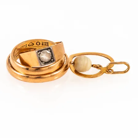 Diverse defekt/graverat guld 18K 12,0g. 