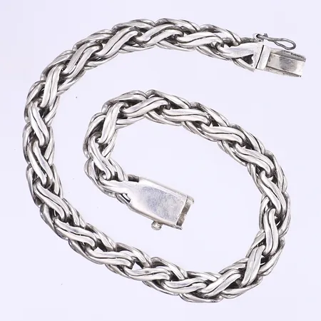 Armband längd 25cm defekt trasigt lås silver 925/1000 Vikt: 35,8 g