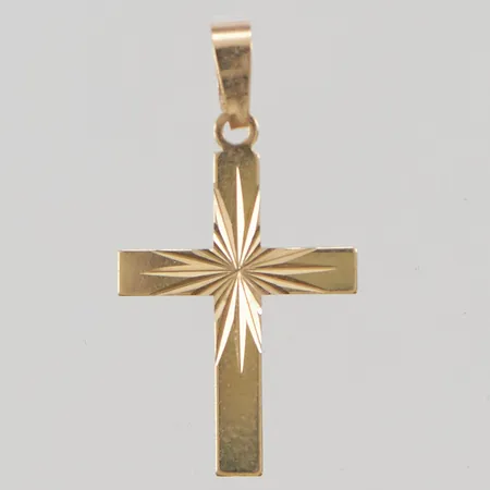 Hänge "kors" 19x12mm 18K 0,4g.