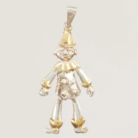 Hänge "rörlig gubbe" 33mm 925/1000 Silver 1,8g.