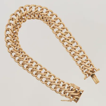 Armband 19,5cm bredd 12mm bucklor 18K 16,7g.