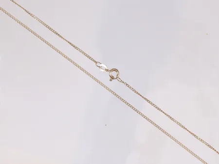 Kedja Pansar 48,5cm bredd 1mm Uno-A-Erre 18K Vikt: 3,4 g