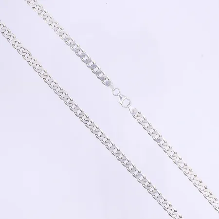 Halskedja Pansar längd 50cm bredd 5mm silver 925/1000 Vikt: 17,7 g