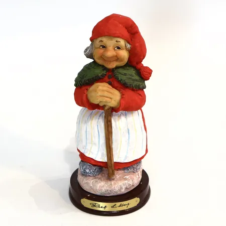 Figurin Tomtemor, formgivare Rolf Lidberg, tillverkad av RBA 9000-1835, längd ca: 17cm, med kartong