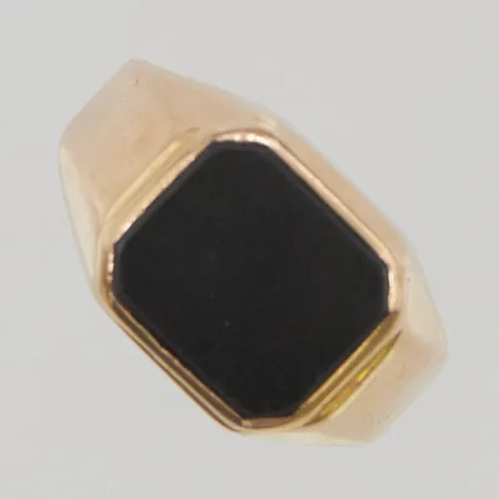 Ring med onyx, defekt 18K 3,8g.