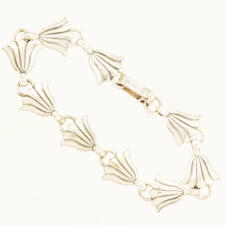 Armband längd 16cm bredd 12mm, Valfrids Guldsmide V Jonsson år 1963 silver Vikt: 6,5 g