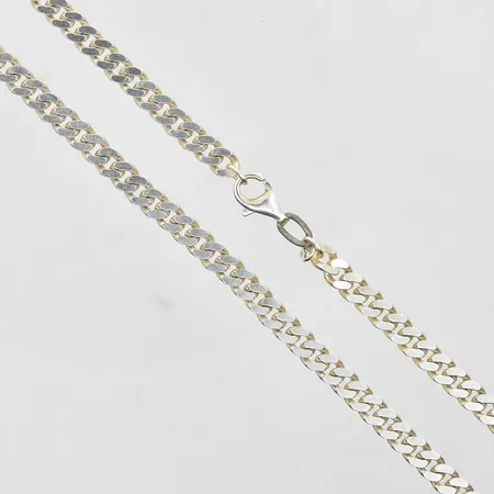 Kedja Pansar GHA längd 48½cm, bredd 5mm, metalldel vid lås, silver 925/1000. Vikt: 34,4 g