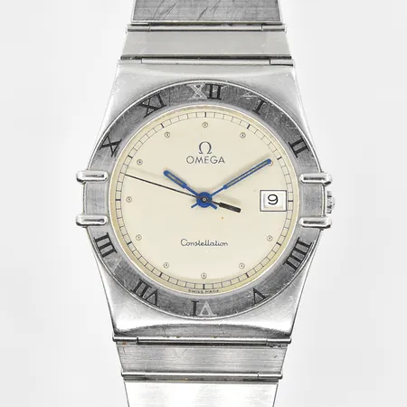 Armbandsur Omega Constellation stål, quartz, Ø32mm, refnr 396.1080/, cal 1441, datum, case made in Italy, ca 1980-1990-tal, behov av batteribyte, inga tillbehör.
