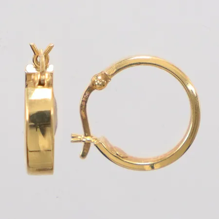 Ett par örhängen Creoler Ø15,1mm, 18K Vikt: 2 g