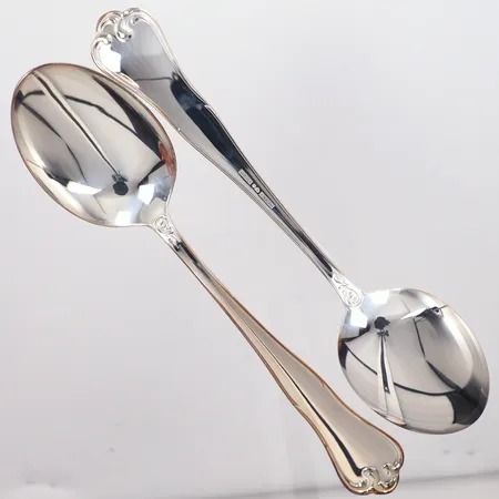 5 Bordsskedar modell Symfoni, längd 17cm, silver 830/1000 Vikt: 183,7 g