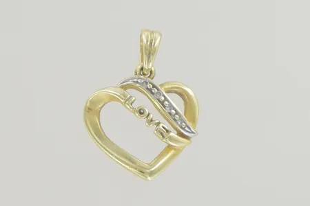 Hänge Love längd 1,5 cm, 18K Vikt: 1,5 g