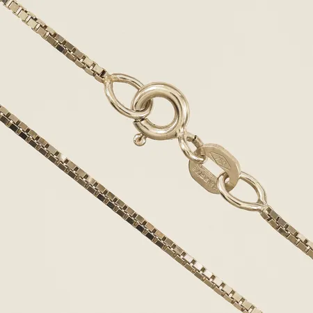 Kedja Venezia 41cm bredd 1mm vitguld 18K Vikt: 3,2 g