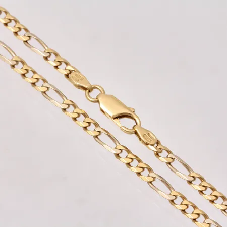 Kedja 45,5cm Figaro bredd 3,2mm, 18K, 13,1g.