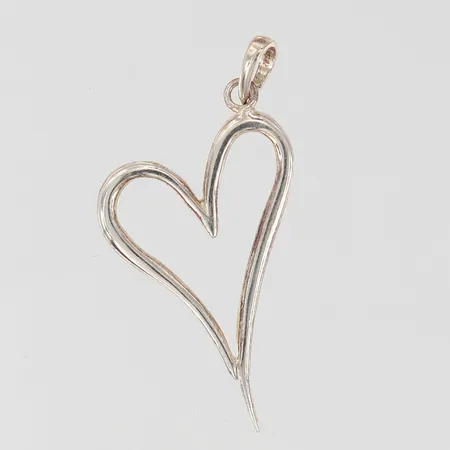 Hänge hjärta GHA ca 38x20mm inkl ögla silver 925/1000  Vikt: 2,1 g