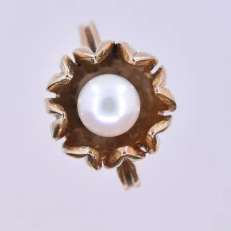 Ring med odlad pärla stl:17¼ 14K 5,5g Vikt: 5,5 g