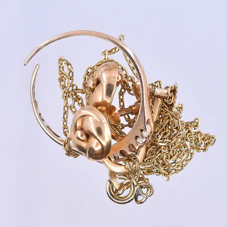 Diverse guld, 18K. Vikt: 6,4 g