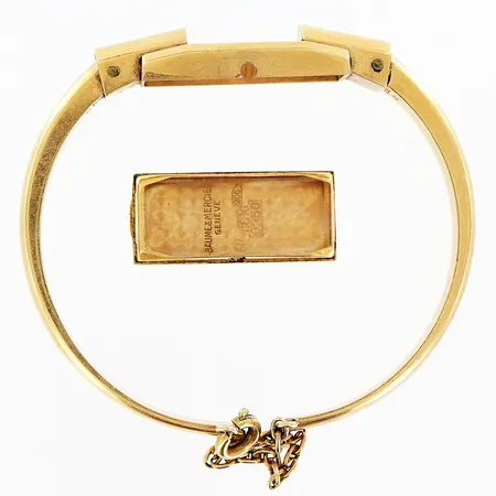 Damur 18K urverk och glas saknas, defekt, 18K Vikt: 16,7 g