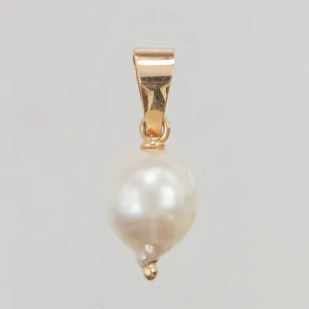 Hänge 12x7mm pärla 18K 0,8g.