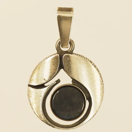 Hänge Finnfeelings med Labradorit, Karl Laine för Sten & Laine Ø16,3mm, 925/1000 silver Vikt: 2,7 g