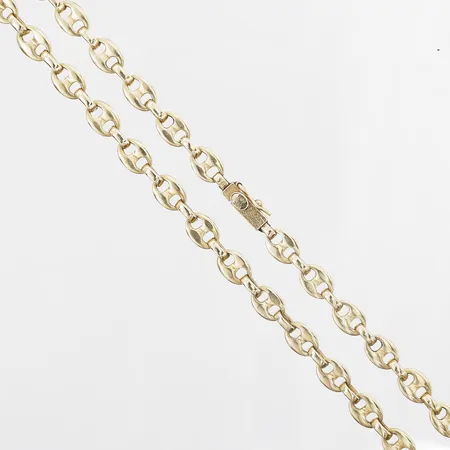 Collier längd 65cm, bredd 7mm, OBS: ej märkesdesign! 14K Vikt: 57,6 g