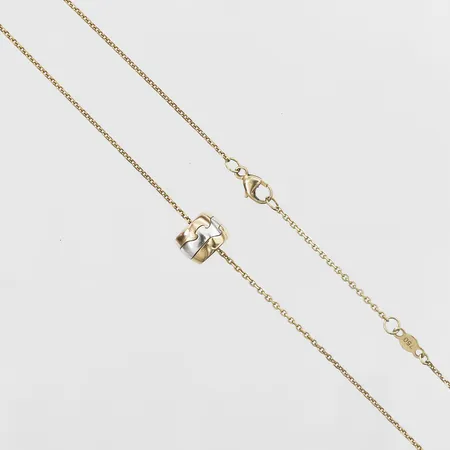 Collier Georg Jensen Fusion, ställbar längd 42,5cm & 46cm, bredd 1-9mm, trefärgat, inga tillbehör, 18K Vikt: 6,3 g