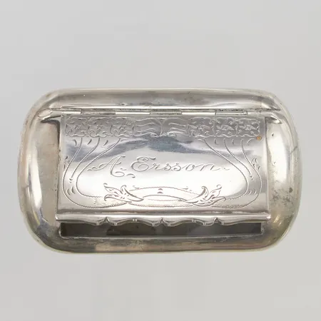 Snusdosa, 9cm, 830/1000 Silver 80,7g.
