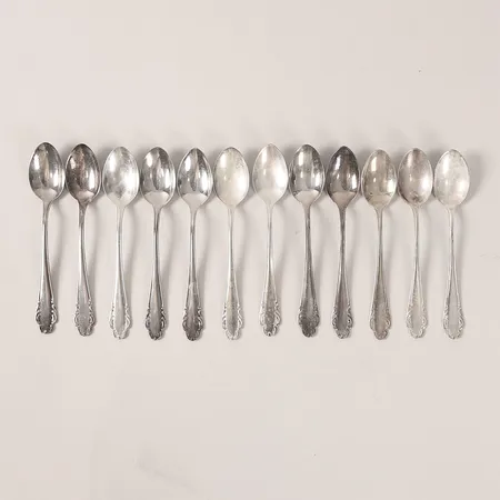 Tolv skedar modell Haga längd 11cm, Hultman, silver 830/1000 Vikt: 120,1 g