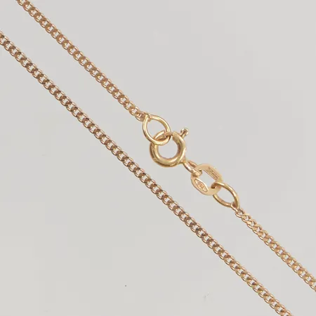 Kedja pansar 42cm bredd 1mm 18K 3,2g.