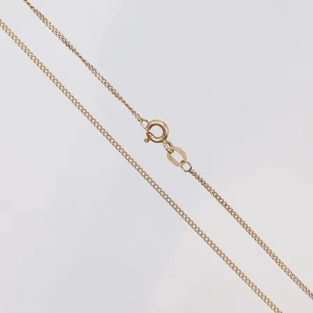 Kedja Pansar 45cm bredd 1mm 18K Vikt: 2,4 g
