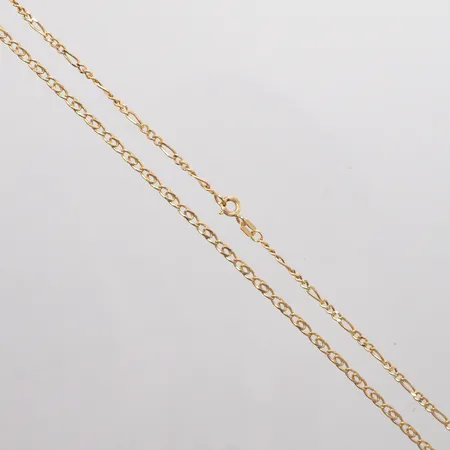 Kedja Figaro längd 69cm bredd 2,40mm 18k Vikt: 4,7 g