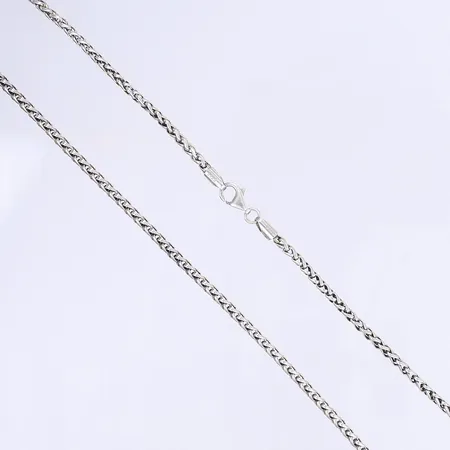 Halskedja längd 65cm bredd 3mm silver 925/1000  Vikt: 18,8 g